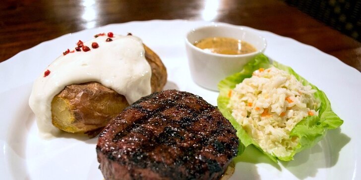 Luxusní menu s uruguayským steakem u Karlova mostu