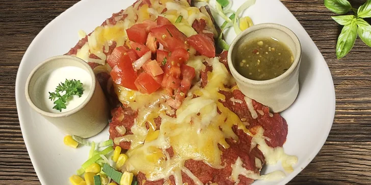 Pikantní mexické Enchiladas pro dva