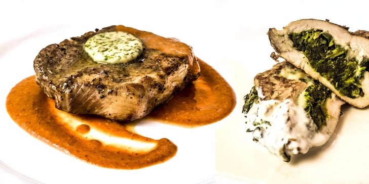 3chodové menu pro dva ve stylové restauraci Stavba