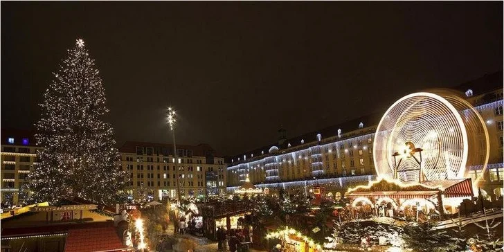 Nákupy i romantika v adventních Drážďanech
