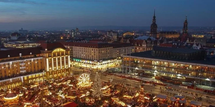 Nákupy i romantika v adventních Drážďanech
