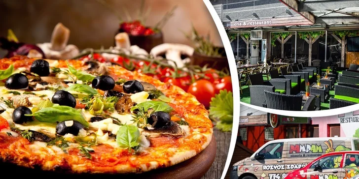 3chodové italské menu s pizzou nebo těstovinami pro dva
