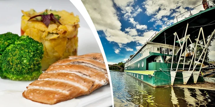 Parádní oběd či večeře na lodi GreenYacht pro dva