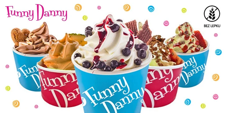 200 g oblíbeného frozen yogurtu z Funny Danny a bezva bonus