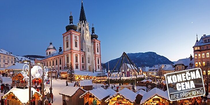 Adventní trhy a veselice čertů v rakouském Mariazell