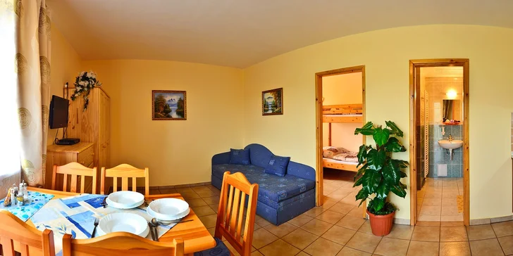Vila Horal ponúka celkom 6 priestranných, zariadených apartmánov, každý pre 4-5 osôb. 