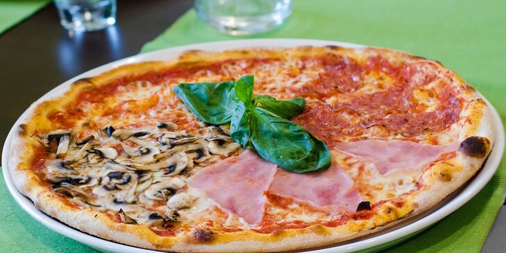 Pizza jako od Itala a po ní dezert a káva