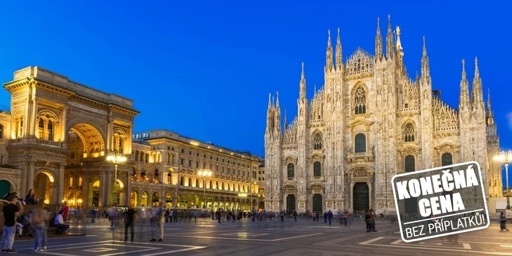 Last minute. Víkendové Milano s noclehem bez čerpání dovolené