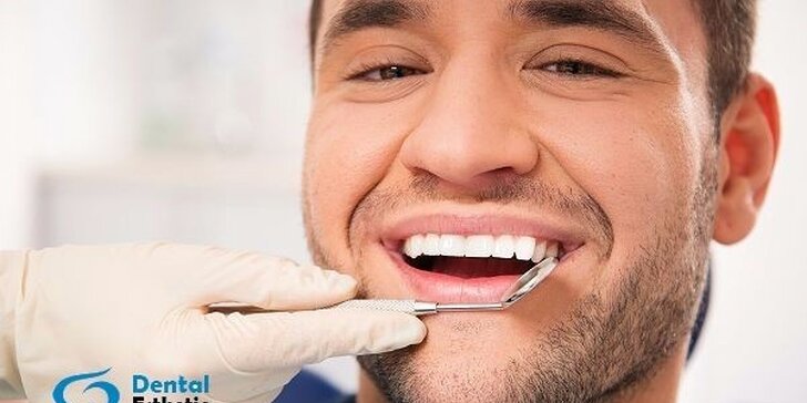 Bílá zubní výplň včetně kompletního vstupního vyšetření