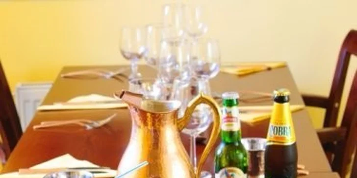 5chodové indické degustační menu vč. nápojů pro dva