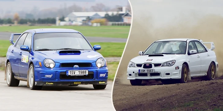 6 kol v Subaru Impreza WRX STI na okruhu v Dlouhé Lhotě a vč. paliva