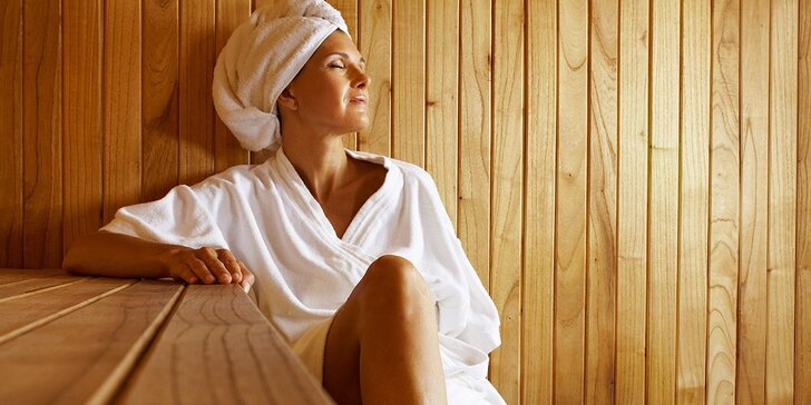 2hodinový odpočinek pro unavené tělo: Privátní wellness se saunou a vířivkou