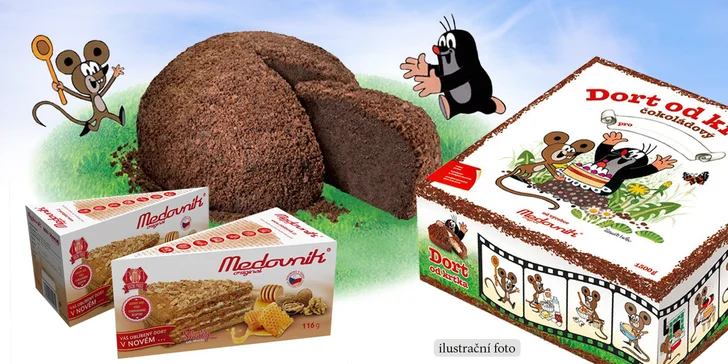 Limitovaná edice Dortu od Krtka + porce Medovníku original