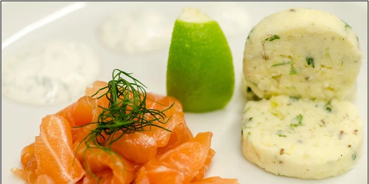5chodové degustační menu pro 2 osoby v Restauraci ZA OPONOU
