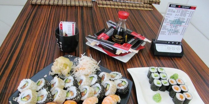 32 kousků sushi v Sushi Miomi
