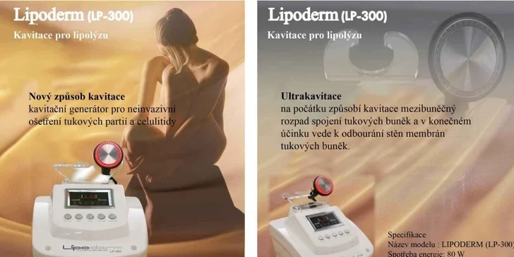 5 ošetření moderním ultrakavitačním přístrojem