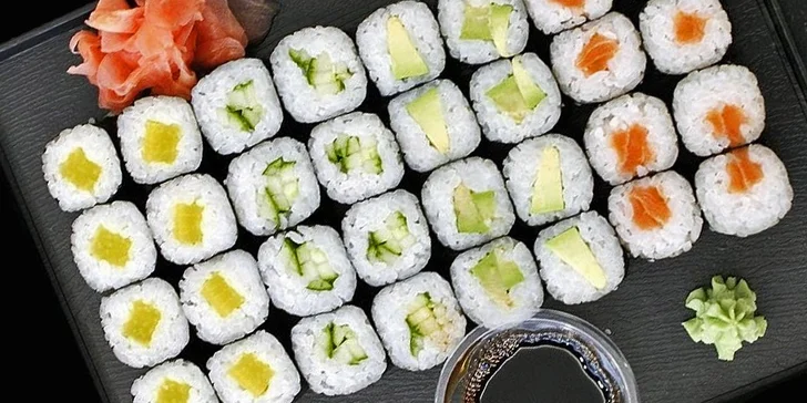 Hostina v japonském stylu - sushi sety pro jednoho či dva jedlíky