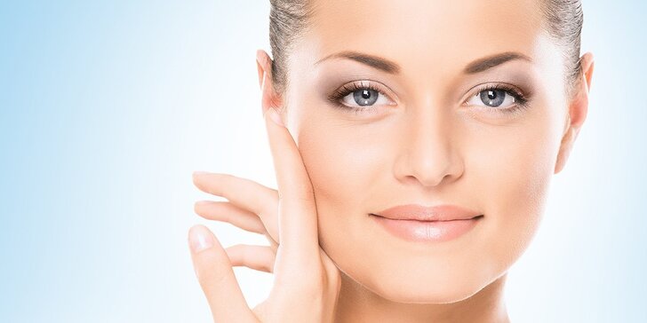 Kosmetické ošetření včetně masáže obličeje, peelingu a úpravy obočí