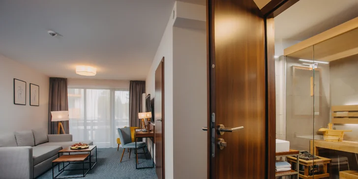 Apartmány Classic Plus mají navíc soukromou saunu přímo na pokoji.
