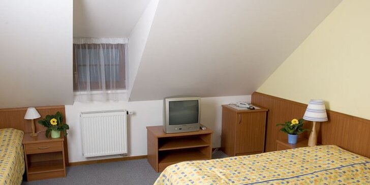 Ubytování pro 2 s polopenzí v 4* hotelu v Třeboni