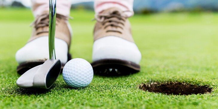 Seznámení s golfem: 2hodinová lekce s trenérem + vlastní hra