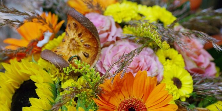 Zpříjemněte si podzim tvořením z květin: floristický kurz dle výběru
