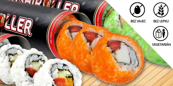 Revoluční balení čerstvého sushi ve vymakaném tubusu