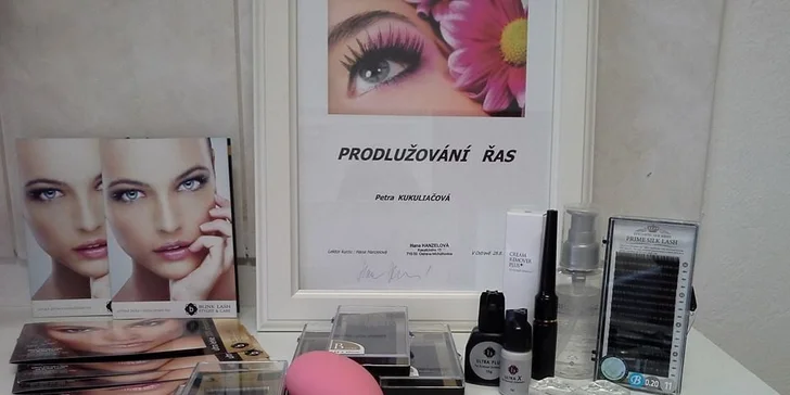 Kurz prodlužování řas metodou řasa na řasu