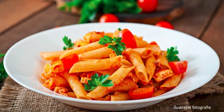 Domácí Pasta&Gnocchi dle vlastního výběru s dezertem pro dva