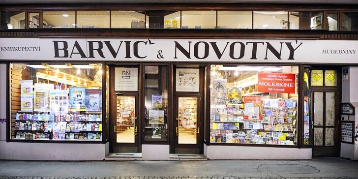 25% sleva na nákup v prodejnách knihkupectví Barvič a Novotný