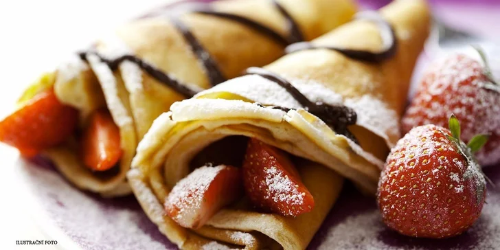 Pravá francouzská palačinka dle výběru vč. nápojů pro 2 osoby