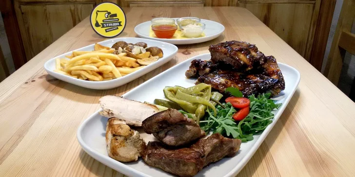 Pořádná nálož masa až pro 4 osoby v restauraci Stavba