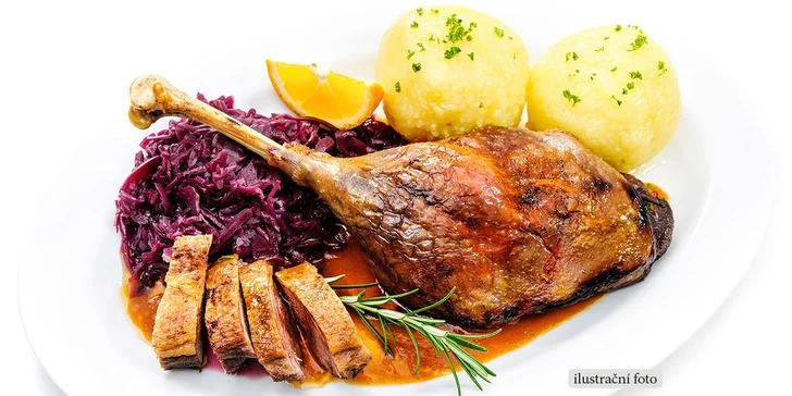 4chodové svatomartinské menu s živou hudbou