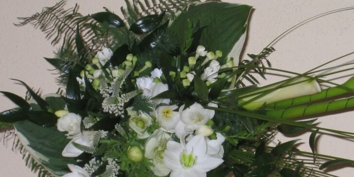 99 Kč za nákup libovolných květin v hodnotě 200 Kč. Udělejte radost těm, které máte rádi. Vždy čerstvé květiny z květinářství Orchidea a sleva 50 %.