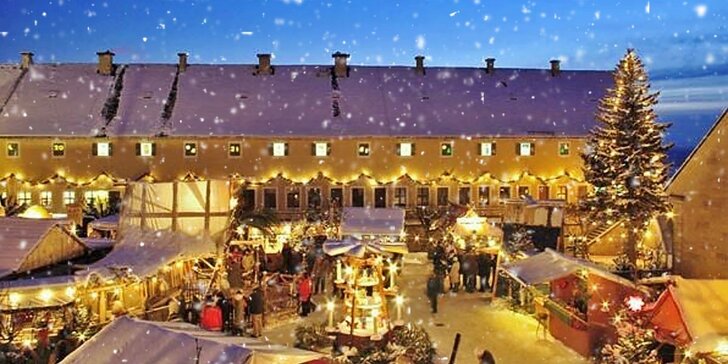 Historické trhy na pevnosti Königstein a relax v termálech v Bad Schandau