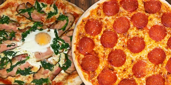 Italská dvojka: 2 pizzy plné ingrediencí a sleva na veškeré nápoje