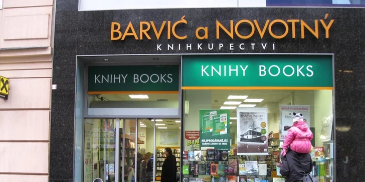 25% sleva na nákup v prodejnách knihkupectví Barvič a Novotný