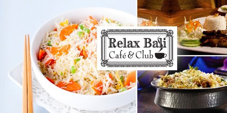 137 Kč za indonéské menu pro jednu osobu v kavárně a potápěčském klubu Relax Bali. Ponořte se pro skvělý kulinářský zážitek s 50% slevou.