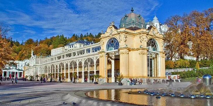 Prvotřídní relax v Mariánských Lázních: polopenze a procedury pro dva