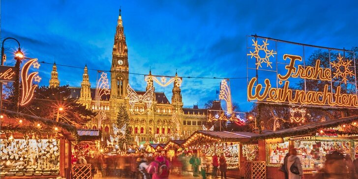 Advent na Jižní Moravě s výletem na vánoční trhy do Vídně či Budapěšti