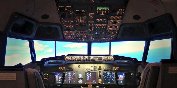 Úžasný zážitek na leteckém simulátoru Airbus A320 nebo Boeing 737