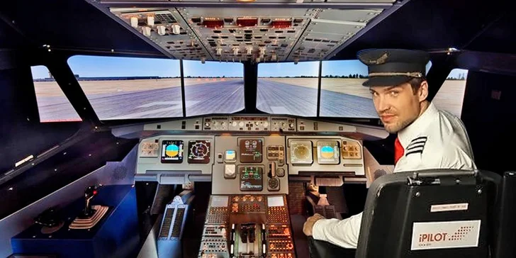 Úžasný zážitek na leteckém simulátoru Airbus A320 nebo Boeing 737