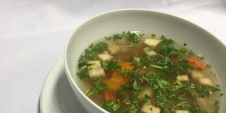 Výborné menu pro dva v restauraci U Zlaté cihly