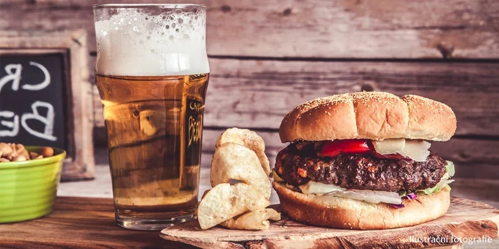 2x Balkánský burger včetně přílohy a nápoje