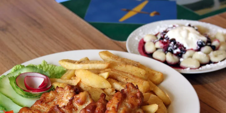 3chodové obědové menu pro dva vč. nápoje