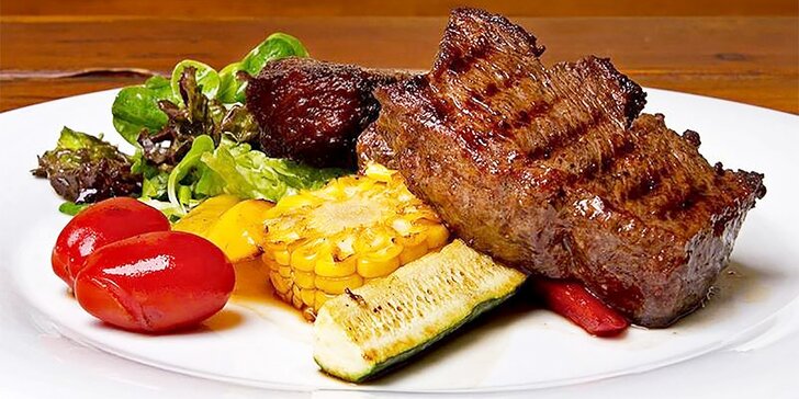 Luxusní 3chodové menu - na výběr pražma i hovězí steak