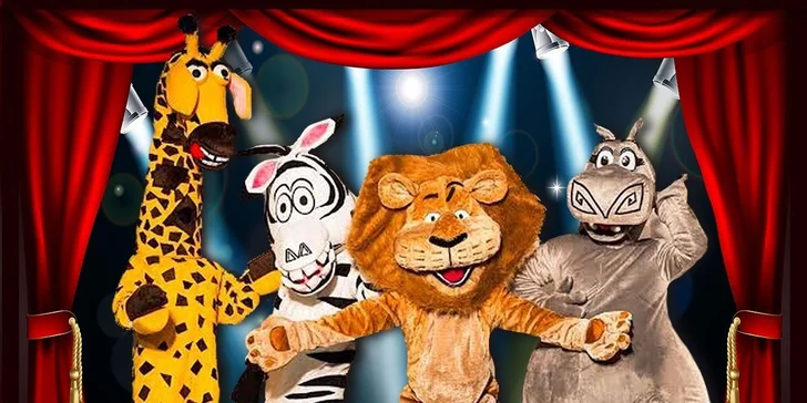 Vstupenky na show Madagaskar v cirkusu Jo-Joo