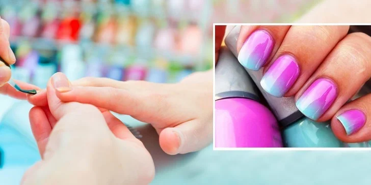 Luxusní manikúra Ombré aneb plynulý přechod barev