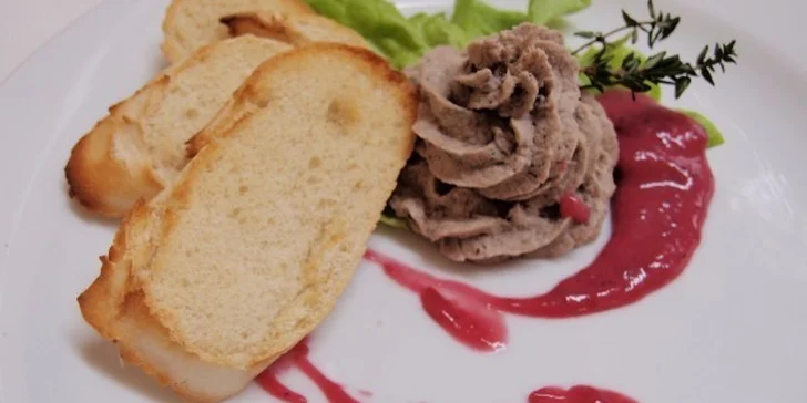 Degustační zvěřinové menu o 5 chodech pro dva: kančí, daňčí i kachní maso