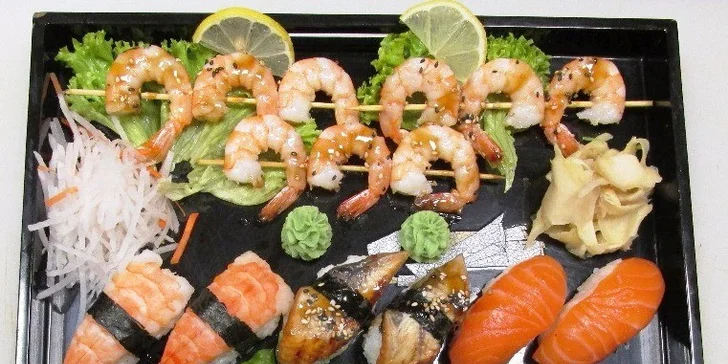 Velké sushi menu v Sushi Miomi